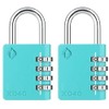 [ZARKER XD40] Heavy Duty Outdoor 4-Digit Combination Padlock for Locker,