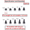 HAXIHA 250 Pieces 10 Values Micro Momentary Tactile Push Button