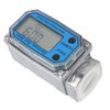 Digital Turbine Flow Meter Blue for Fuel Pump Gasoline Measuring