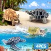 Totsmile 4PCS 5'' Large Sea Turtle & Tortoise Toys Figurines,