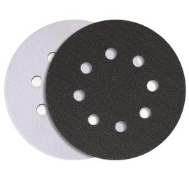 STEBRUAM Polishing Pad 4.9 inches (125 mm) Curved Surface Adapter, 8 Holes, Round 2 Pieces, Sponge Pad, Random Sander Replacement, Buffing Pad, Used for Car Polishing Headlights