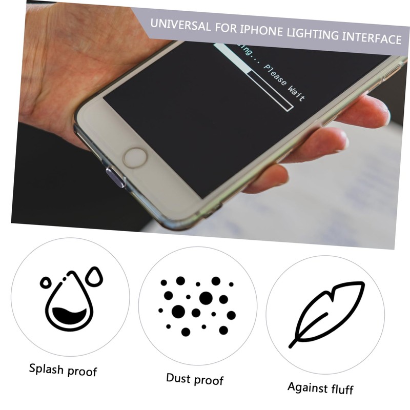 jojofuny 3sets Charging Port Plugs Stoppers Compatible Xs Max Dust