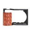 Hersmay ZVE10 Camera Cage with Wooden Side Handle Cage Rig