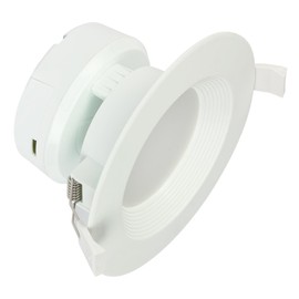 Westinghouse 5086000 7 Watt (45 Watt Equivalent) 4-Inch Direct Wire Recessed LED Downlight Dimmable Warm White, White Trim