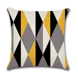 YunJeude 45x45cm Cushion Cover Set of 4 Nordic Geometric Patterns Different Patterns Linen Flax Cute Stylish Natural Zipper Modern Home Decor Car Decoration Four Seasons Interior Bedroom Sofa Cushion