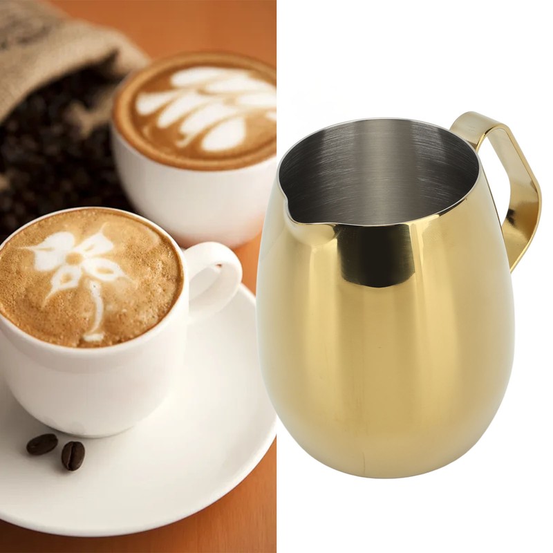 Coffee Milk Cup Stainless Steel Milk Frothing Pitcher Cappuccino Latte