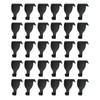 T Tulead Black Molding Hooks Metal Picture Rail Hangers Picture
