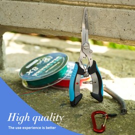 Seashark Fishing Scissor Pliers Scissors Braid Fishing Line Cutters Fishing Accessories Stainless Steel Fishing Tools Split Ring Pliers Hook Remover