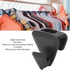 18pcs Clothes Triangle Hooks Space Saving Plastic Clothes Hanger Connector