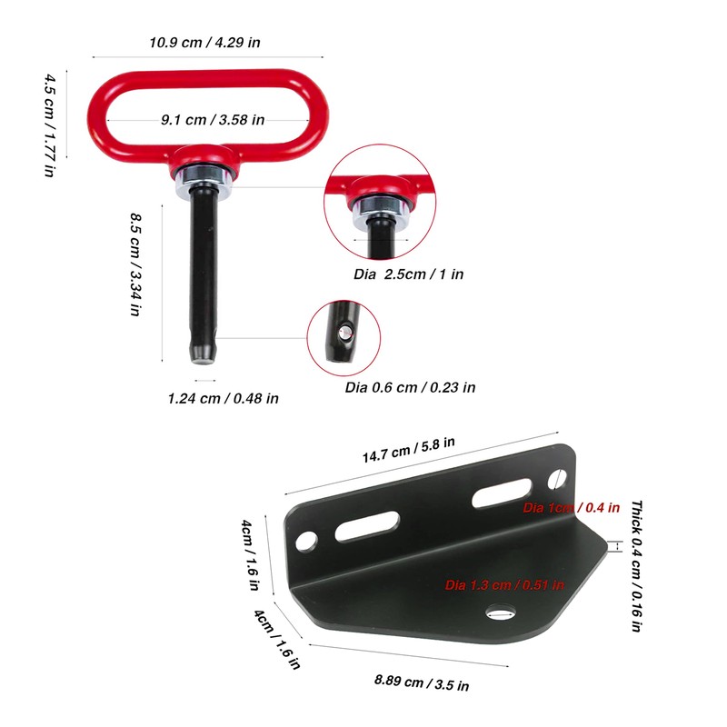Universal Heavy Duty Magnetic Hitch Pin, Magnet Trailer Gate Pin