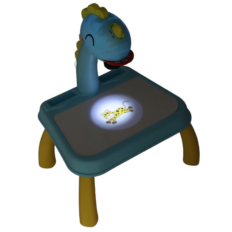 Drawing Projector Table Cute Dinosaur Design Bright Colors Detachable Smart