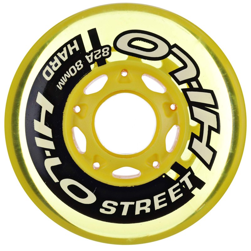 HI-LO/ハイロー S19 STREET HARD イエロー 76mm ※82A※ ×4個
