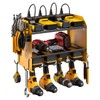 CCCEI Wall Mount Modular Tool Charging Organizer, Yellow, 1 Pack,