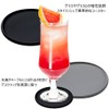 円形コースター2点セットシリカゲルスタイリッシュ耐高温耐寒防水シンプルデザインドリンクコーヒーコースターレストランコーヒー家庭用（ブラックグレー）