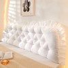 College Dorm Bed Bolster Pillow Long Reading Rectangular Headboard Pillow