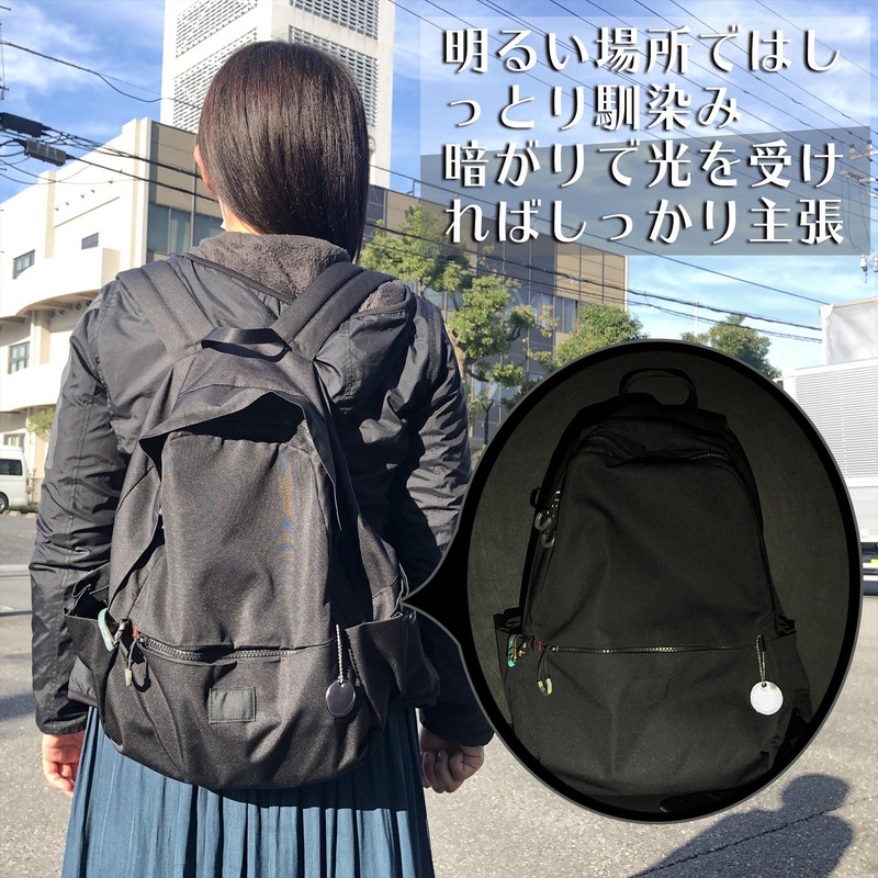 Wake Sangyo Black Reflective Key Holder that is Invisible in