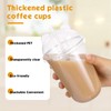 Ziliny 16oz 50 Set Plastic Cups with Lids and Straws,