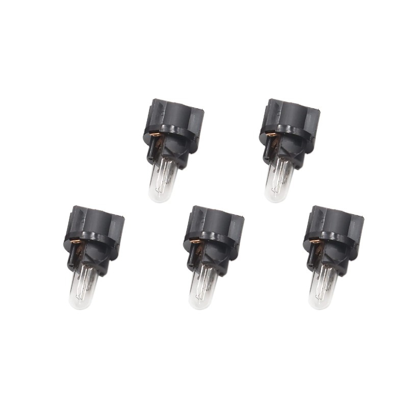 uxcell 5pcs DC 12V T5-V2 Amber Dashboard Indicator Signal Light