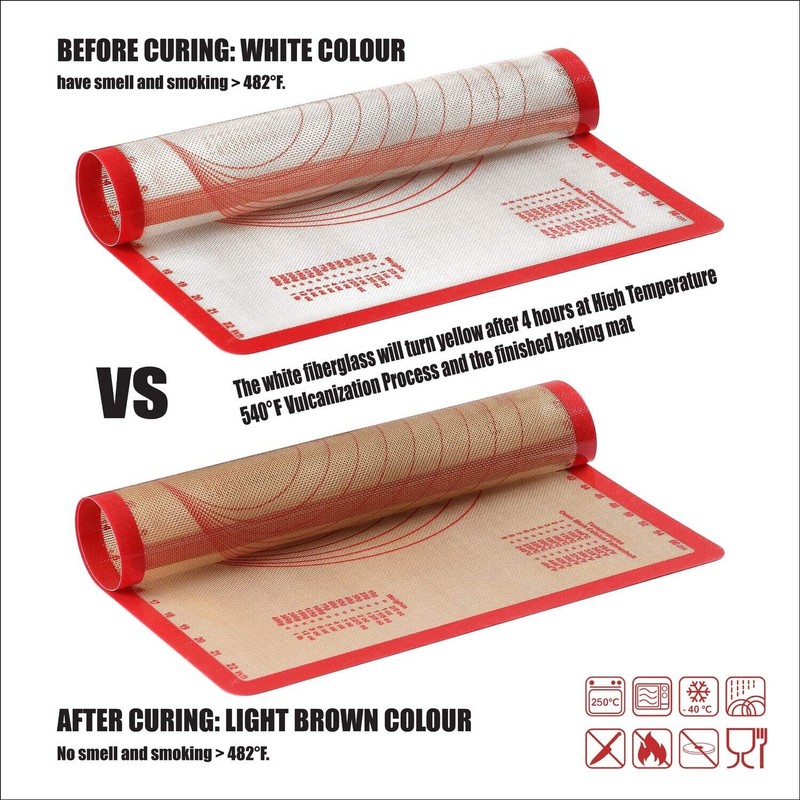 GUANCI Silicone Baking Mat Set of 4, GUANCI Grade Food