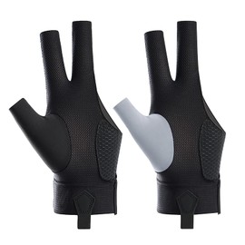 Billiard Gloves, Billiard Gloves, 3 Fingers, Left Hand, Right Hand, Anti-Slip, High Elasticity, Breathable, Fingercut Gloves, Stylish, Solid, Casual, Men's, Women's, Thin, Adults, Waterproof, Sweat