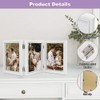 Trifold Photo Frame, 6x4 inches 3 Photos Collage Frame Hinged