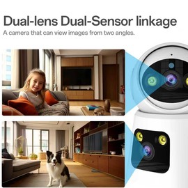 Kinnkall 4MP Dual Lens Indoor Security Camera