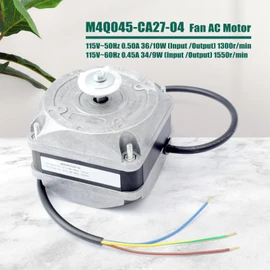 M4Q045-CA27-04 Replacement for ebm-papst Fan AC Motor 115V 50/60Hz 0.50A 36/10W 34/9W 1550RPM Shaded Pole Condenser Motor for Refrigeration Equipment Freezer