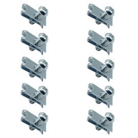 SaveSooo M6 Clip Nut U Nut Metal Clip Nut Fixing Anti-Shedding Silver Tone Clip Nut M6 Clip Anti Fall Fixing Piece Universal Set of 10