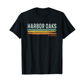 Vintage Stripes Harbor Oaks FL T-Shirt