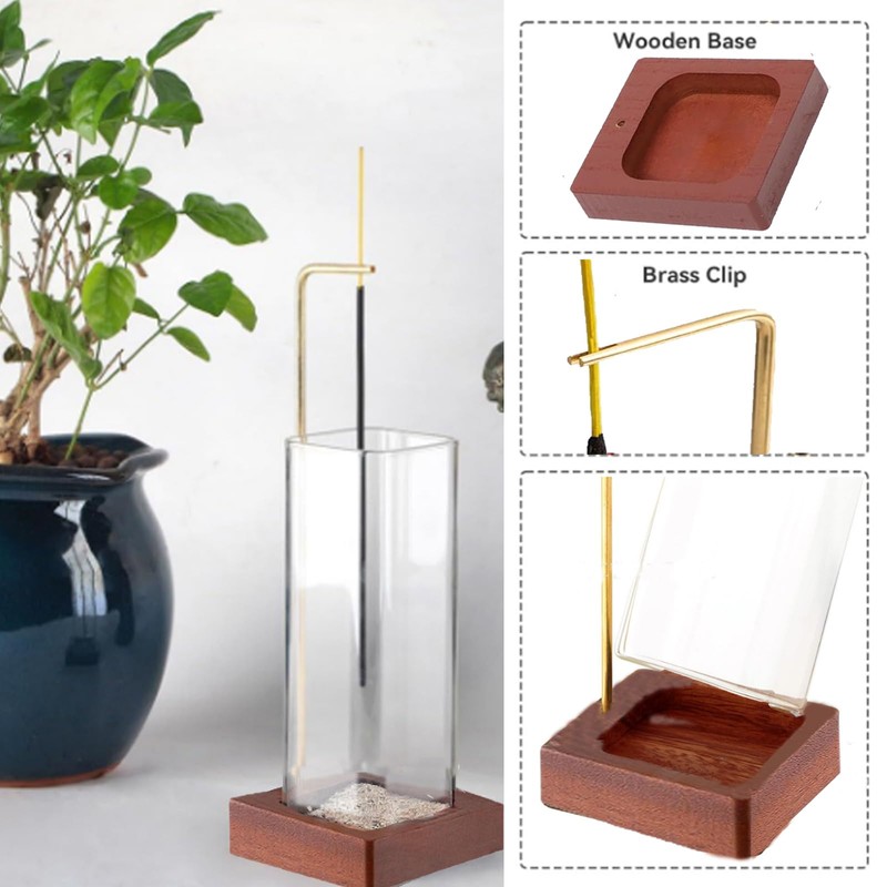 SHGarden Incense Holder for Sticks Wood Incense Burner with Removable