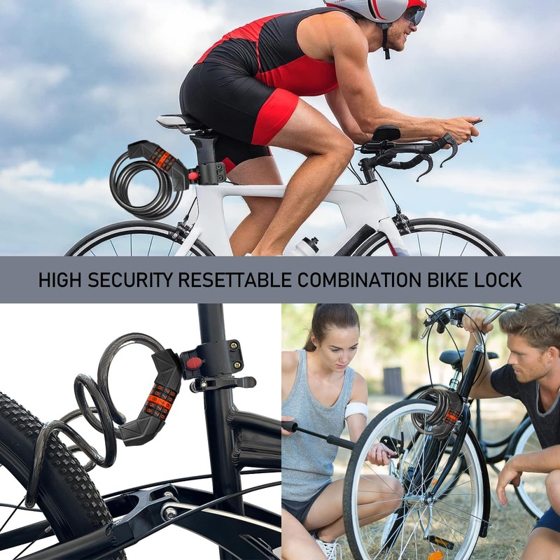 FLOTRUTE Bicycle Lock 110 cm / 11 mm Cable Lock