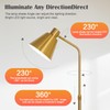 Light Luxury Adjustable Golden Floor Lamp for Living Room Bedroom