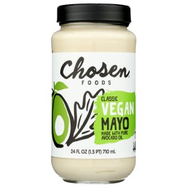 Chosen Foods Vegan Avocado Oil Mayo, Gluten Free & Non-GMO, 24 Oz (Pack of 6)