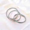 Xyulaan Silver Bangle Bracelets for Women, Chunky Stack Silver Plated