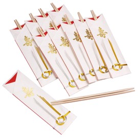 Sakai Sangyo Japanese Hinoki Celebration Chopsticks, Kotobuki (10 Pairs) Kitchen Utensils, 9.4 inches (24 cm), Made in Japan, New Year, Stylish, First Eating Kotobushi, Mizuhiki, Zoni, Sannihatsu, Marriage, Celebration, Celebration, Celebration, Willow C