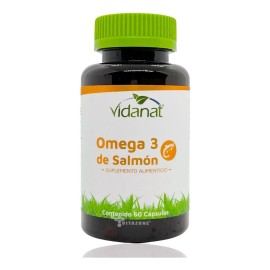 Omega 3 De Salmón Vidanat 60 Capsulas Omega 3 De Salmon