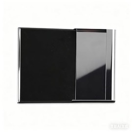 Business Card Holder Case, PU Leather & Stainless Steel Business Card Case for Business Men & Women, Slim Name Cards Holder