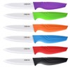 DSNN Steak Knives Set of 6 Muti-color Kitchen Ceramic Knife