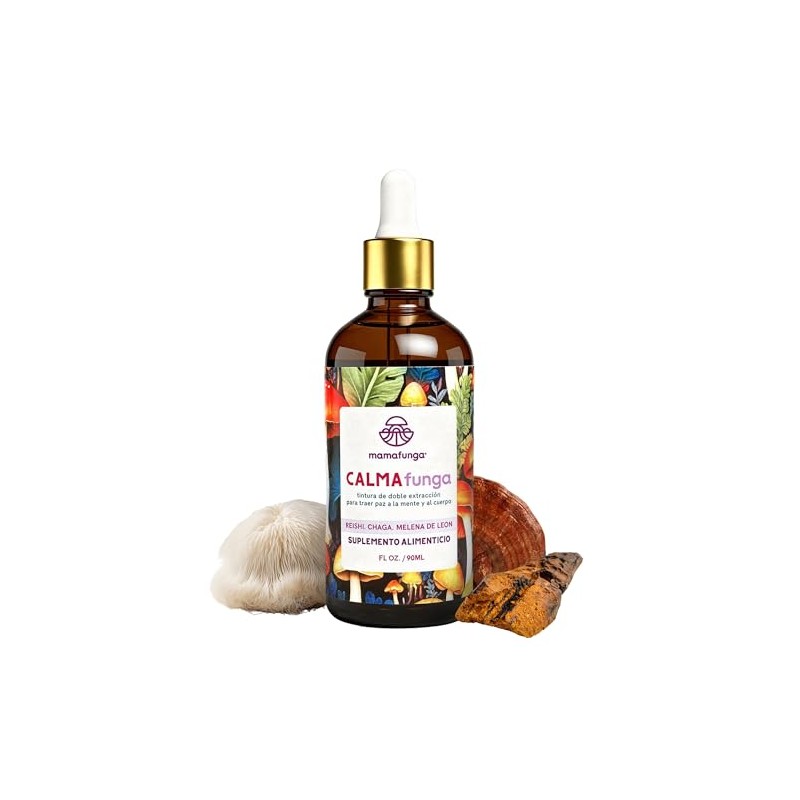 CalmaFunga - Tintura Adaptógena de Doble Extracción | Blend de