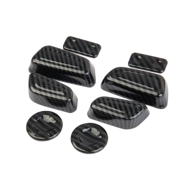 Fewshaw Carbon Fiber Front Seat Adjustment Button Panel Trim Accessories