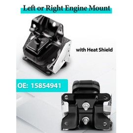 Engine Motor Mount with Heat Shield for 2007-2014 Tahoe Silverado Suburban Avalanche Sierra Yukon Escalade, OE: A5365HY, 15854939,15854941, Front Right or Left 1PC
