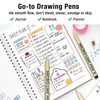 KERIFI 05 Micro Fineliner Drawing Art Pens: 12 Colors 0.45mm