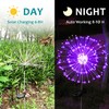 JJGoo Solar Firework Lights, 2 Pack 120 LEDs 2 Lighting