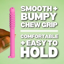 Chewable Breathers Stick with Essential Oil,Chewable Essential Oil Breath Stick for Aromatherapy on The Go,Portable Aromatherapy for Focus & Respiratory Support,Small and Lightweight,Pink