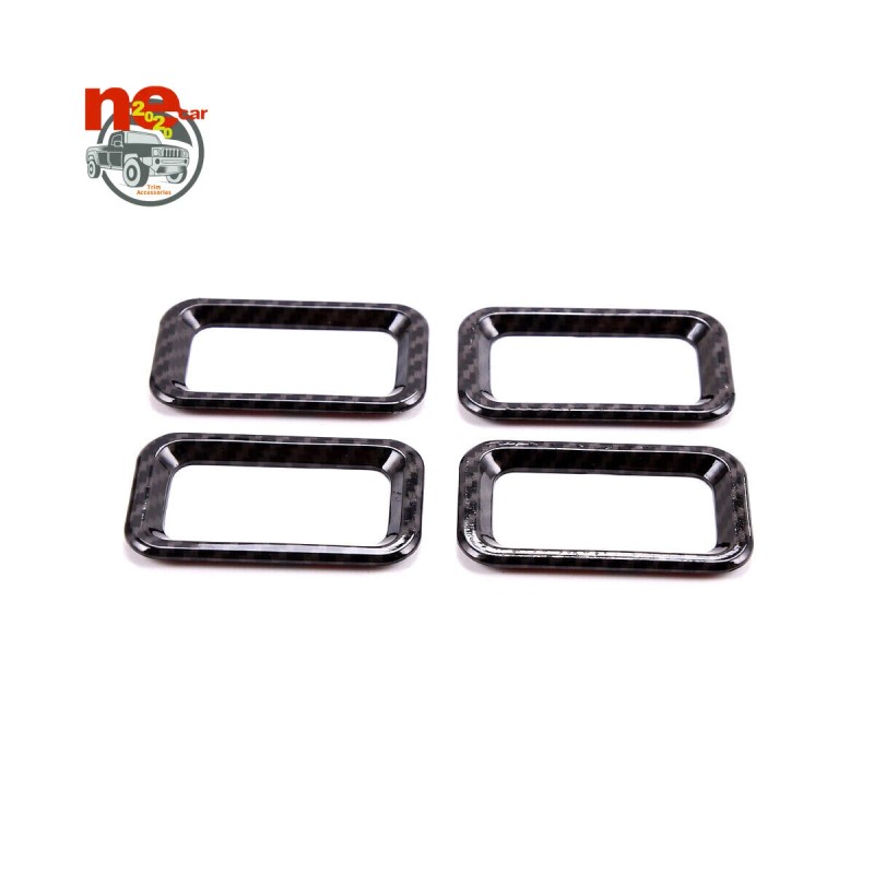 necar2020 Car Door Lock Frame Trim Decorate ABS Carbon Accessories