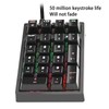 Mechanical Numeric Keypad Wired 21 Keys Blue Switch Color LED