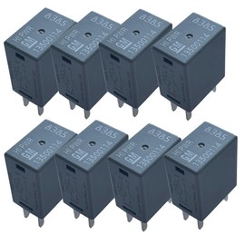 8 Pack 13500114/8385 4-Pin SPST Multi-Purpose Relay 12V 35A, Compatible with GM (A/C Fan, Fuel Pump, Horn, Ignition), Replaces 12088567 12135170 12193606 15328866 15393412 19115080 19116057