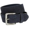 Square Buckle Casual Jean Suede Leather Belt 1 1/2" Wide
