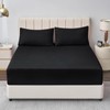Aisbo Double Fitted Sheet Black - Extra Deep Pocket Bed