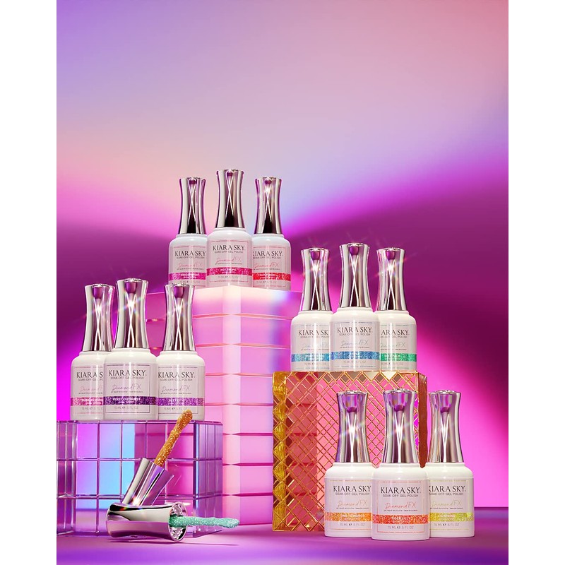 Kiara Sky Diamond FX Reflective Gel Polish (Bubblelicious)